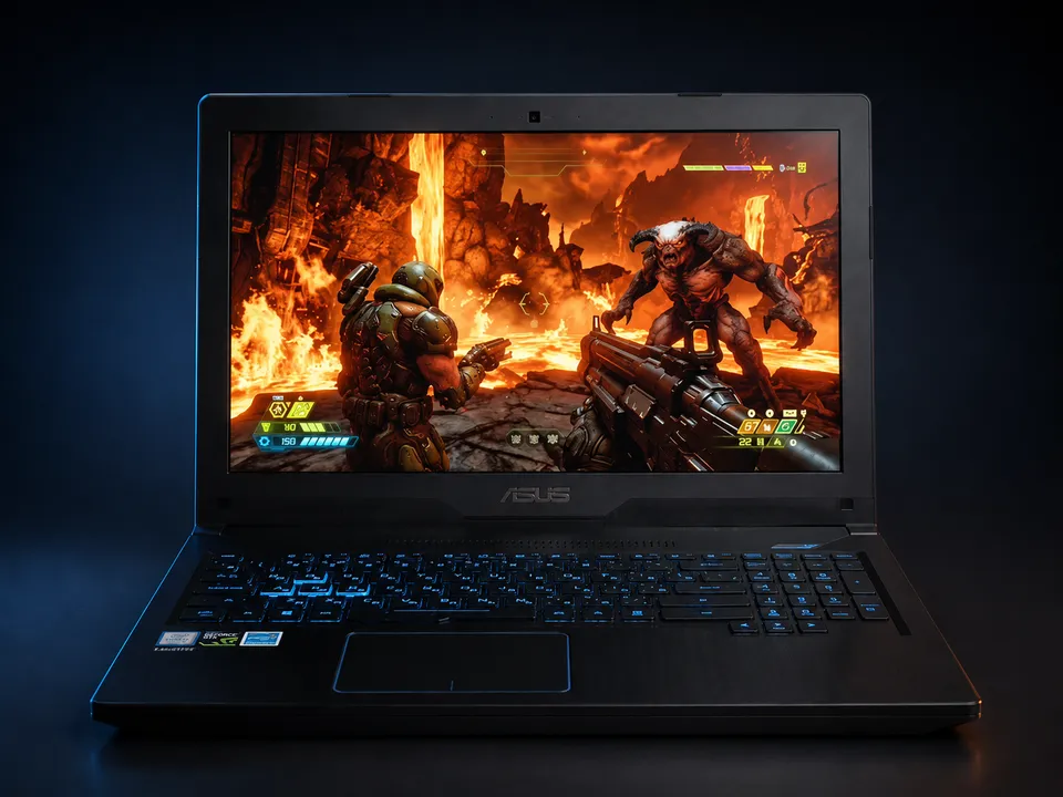 Игровой Ноутбук asus: i5-7300HQ, GTX 1050, 512Gb