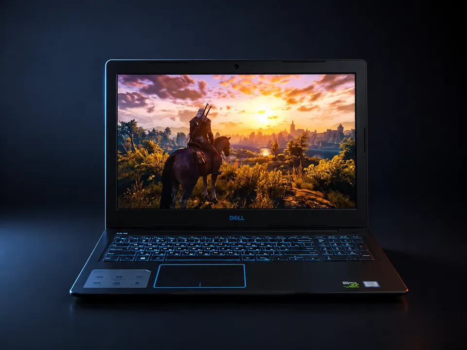 Игровой Ноутбук dell: i5-8300H, GTX 1050 Ti, 256Gb